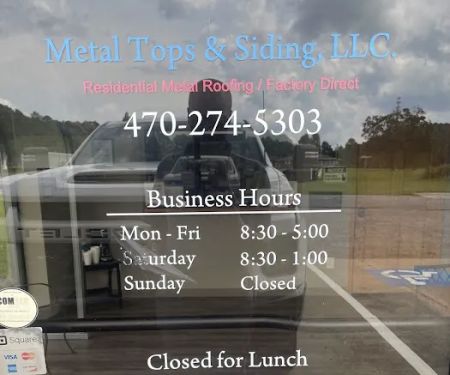 Metal tops and siding