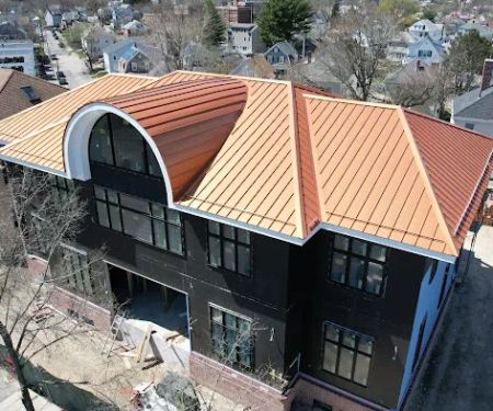 Modern Standing Seam Metal Roofing