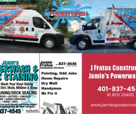 J Fratus Construction-Jamie’s powerwash llc RI REG 26406