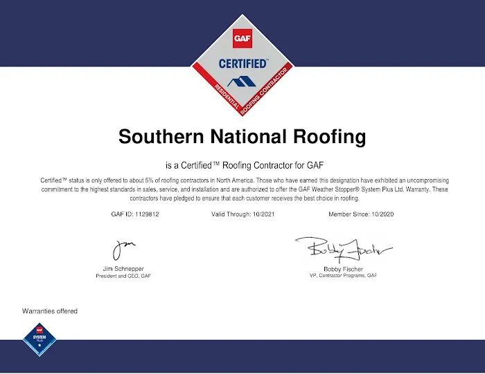 Southern National Roofing Picture 4
