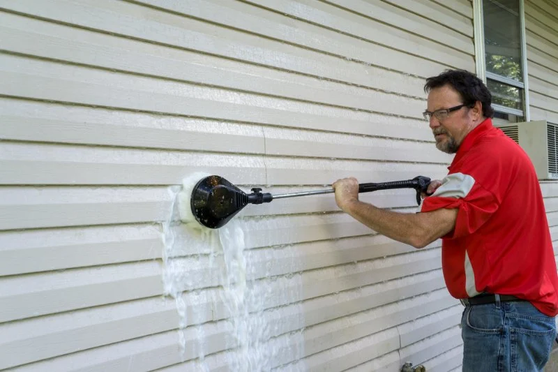 Siding Maintenance Tools: Power-Washers, Soft Washers, Caulk, Brushes