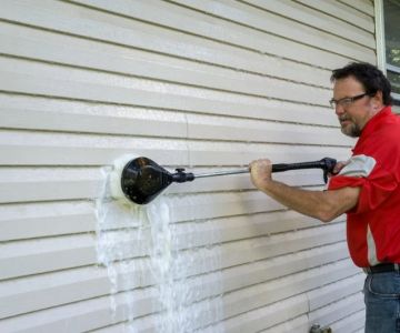 Siding Maintenance Tools: Power-Washers, Soft Washers, Caulk, Brushes
