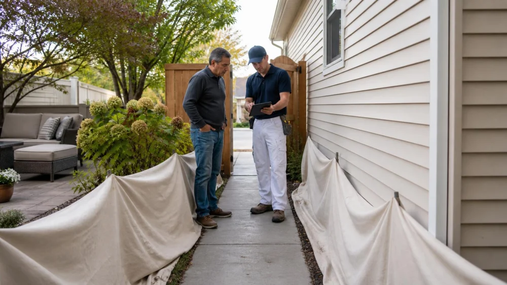 Siding Contractor Access: Protect Gardens and Gates