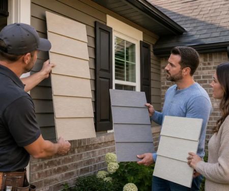 Siding Samples at Home: Compare Colour, Texture, and Trim