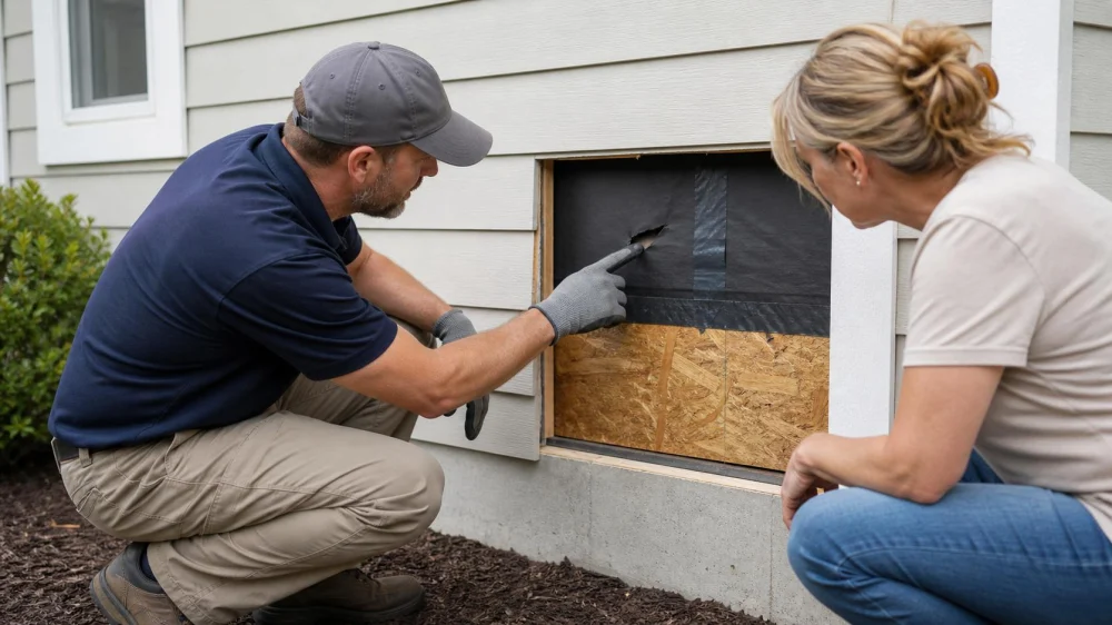 Damaged Siding: Check the Water-Resistive Barrier Behind It