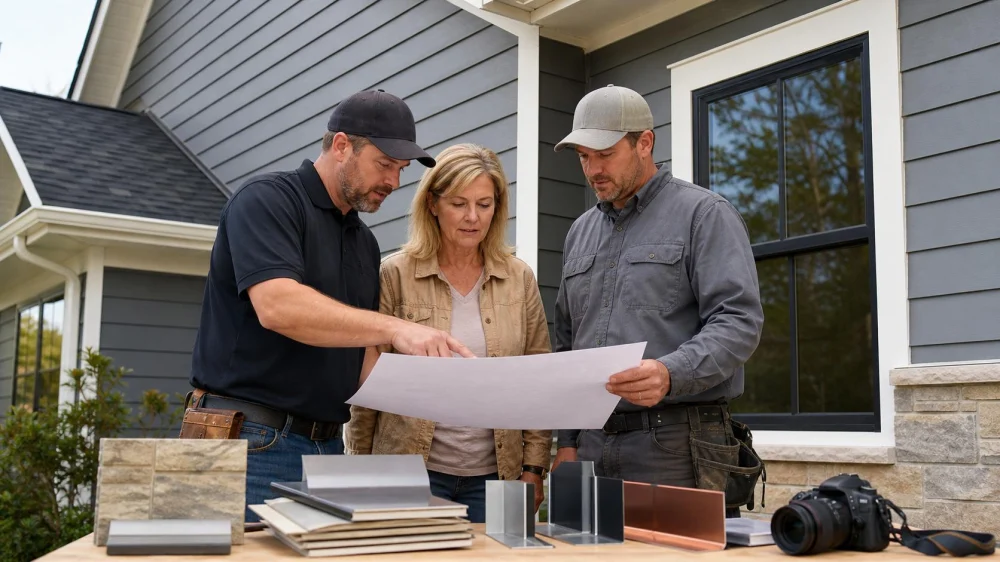 Roof and Siding Project: Assign Flashing Responsibility