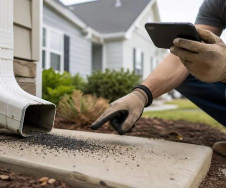 Roof Granules in Gutters: What to Record Before You Call