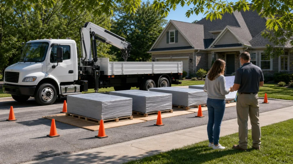 Roofing Material Delivery: Plan Access Before the Truck Arrives