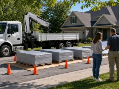 Roofing Material Delivery: Plan Access Before the Truck Arrives