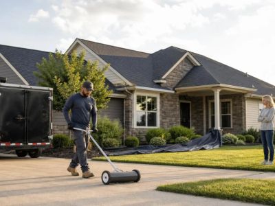 Roofing Nails After Replacement: Plan the Ground Cleanup Before Work Starts