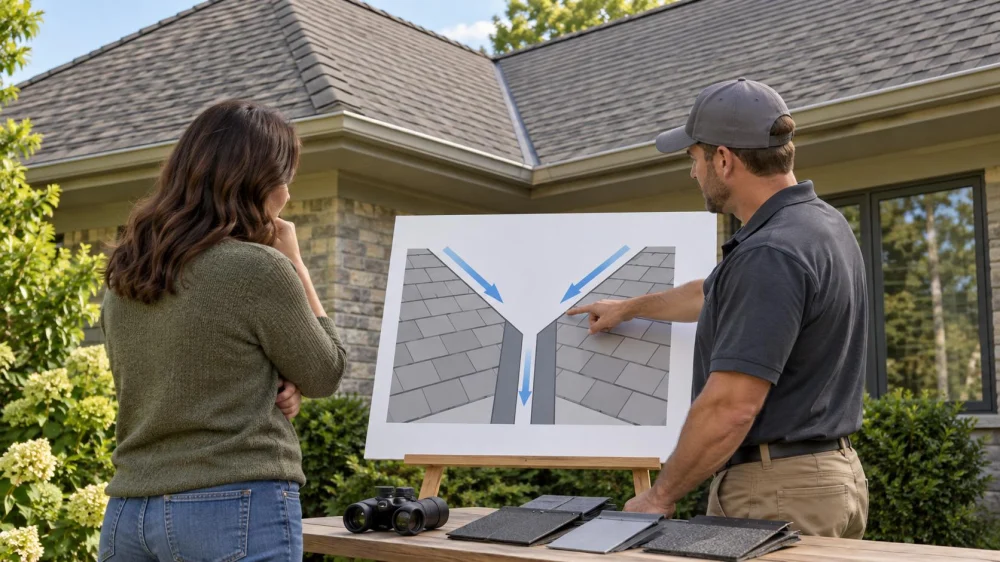 Roof Valley Repair: Define Materials, Debris, and Water Path