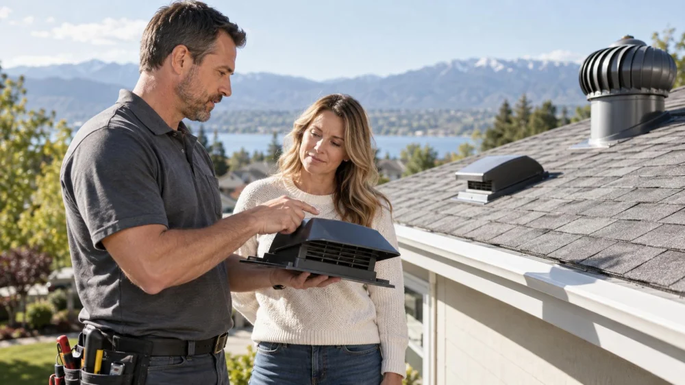 Roof Intake and Exhaust Vents: Balance and Blockage Check