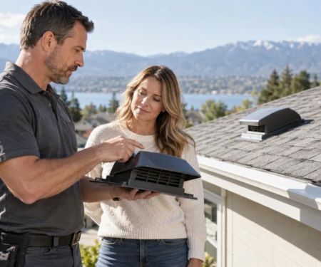 Roof Intake and Exhaust Vents: Balance and Blockage Check