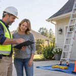 Roof Access Ladder Plan: Ground, Angle, and Work Zone