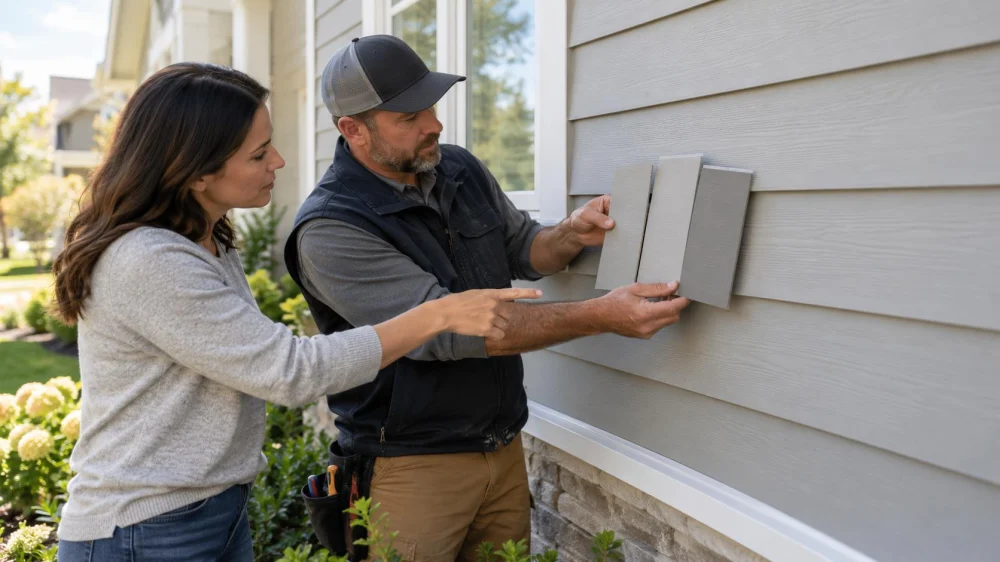 Siding Colour Batch Match: Samples, Light, and Repair Scope