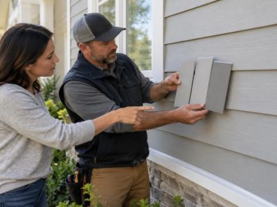 Siding Colour Batch Match: Samples, Light, and Repair Scope