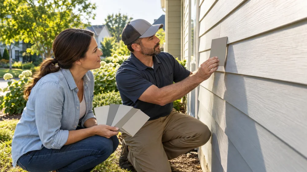 Siding Colour Match: Sample, Sunlight, and Batch Variation