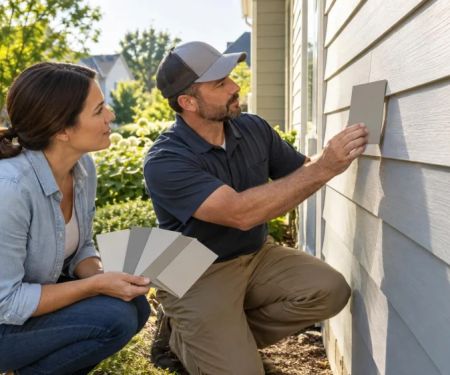 Siding Colour Match: Sample, Sunlight, and Batch Variation