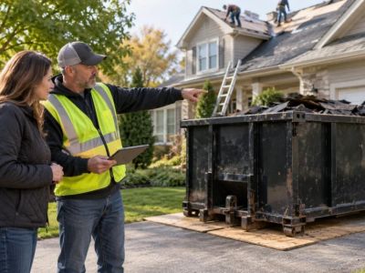 Roof Debris Container Plan: Placement, Access, and Cleanup