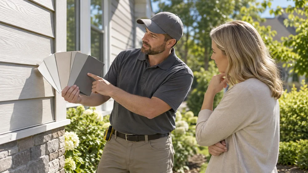 Siding Colour Match: Samples, Sunlight, and Replacement Area
