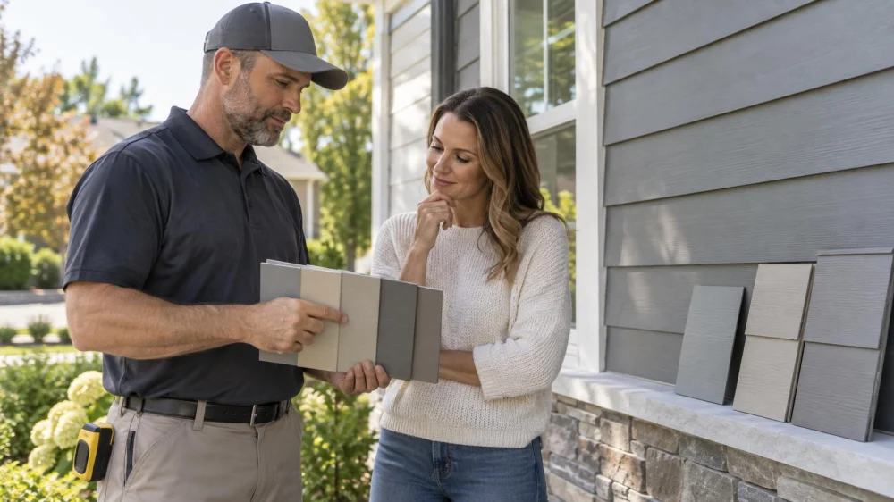 Siding Color Match: Sample, Batch, Light, and Approval