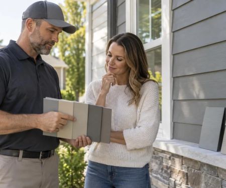 Siding Color Match: Sample, Batch, Light, and Approval