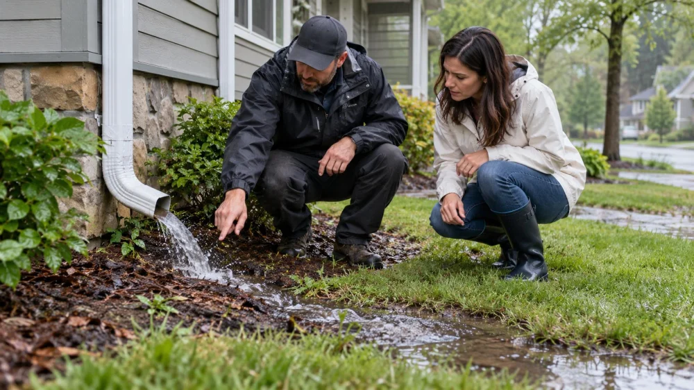Roof Drainage Path: Downspouts, Grade, and Safe Checks