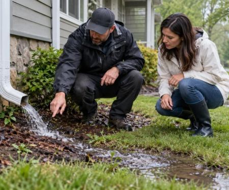 Roof Drainage Path: Downspouts, Grade, and Safe Checks